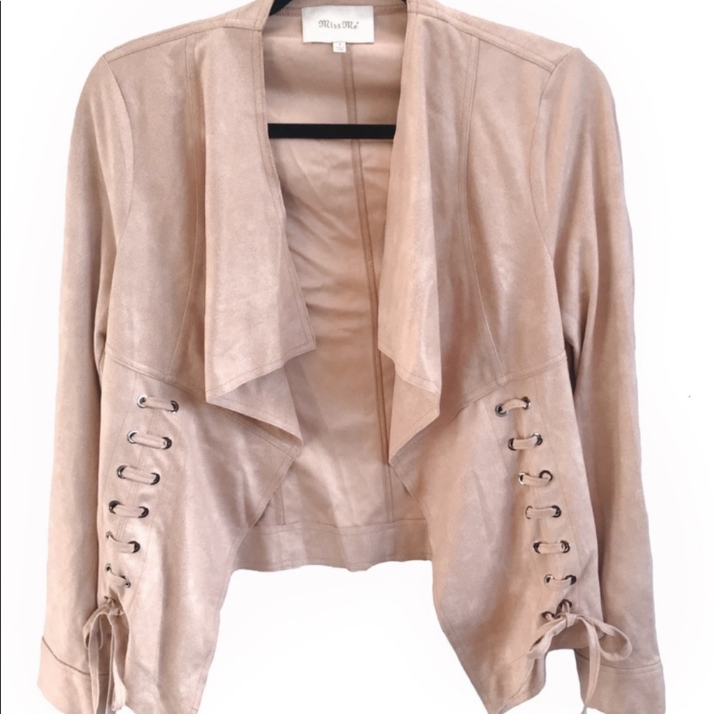 🌸MISS ME LACE UP JACKET SIZE SMALL🌸NWOT🌸